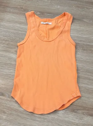 Free People Orange Tank Top thumbnail 1