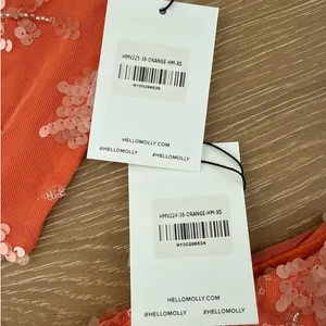Hello Molly Sunkissed Oasis Mini Skirt Halter Top Set Size XS in Orange thumbnail 3