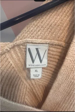 Sweater Worthington Women’s V-Neck XL thumbnail 3