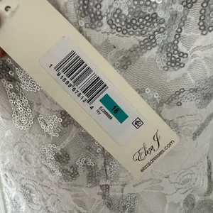 Eliza J. IVORY Off-the-Shoulder Dress Sequined Size 16, New w/Tag Retail $168 thumbnail 10