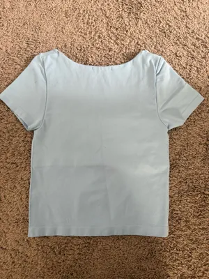 Light Blue Altar'd State Top Short Sleeve thumbnail 2