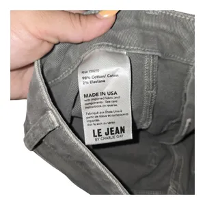 Le Jean Green High Rise Straight Leg Sasha‎ Pants Size: 27 thumbnail 8