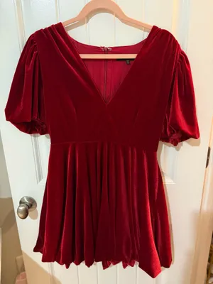 Red Mini Dress Size M thumbnail 1