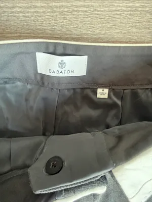 Aritzia Babaton Wool twill mid-rise pleated trousers with foldover waistband 6 thumbnail 7
