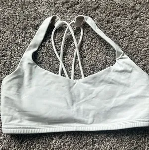 lululemon athletica White Strappy Sports Bralette thumbnail 1
