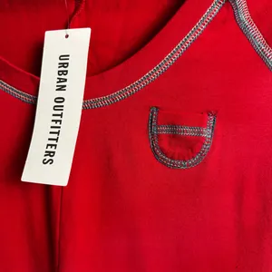 BDG Urban Outfitters New Red Annabelle Tee‎ Mini Dress Contrast Stitch Small thumbnail 3