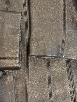 Wilsons Leather Maxima Black Genuine Leather Blazer Jacket Size Small thumbnail 9