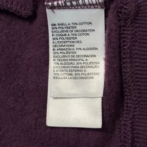 The North Face Womens Hoodie Pullover Purple Logo Graphic Cotton‎ Blend Size S thumbnail 5