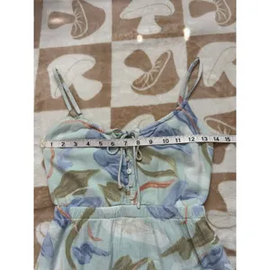 Abercrombie & Fitch Floral Midi‎ Dress Button Front Casual Summer XXS Petite thumbnail 8