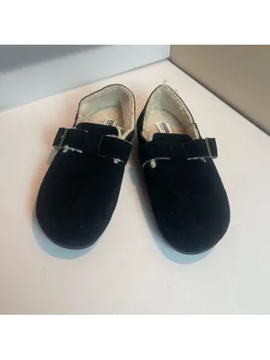 CUSHIONAIRE Women's Nest Genuine Suede Slip-On Shoe Faux Shearling & Buckle 7.5 thumbnail 5