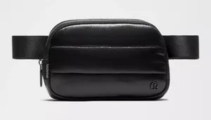 LuluLemon Black Everywhere Belt Bag 1L Wunder Puff Shine Purse Crossbody Shoulder thumbnail 1