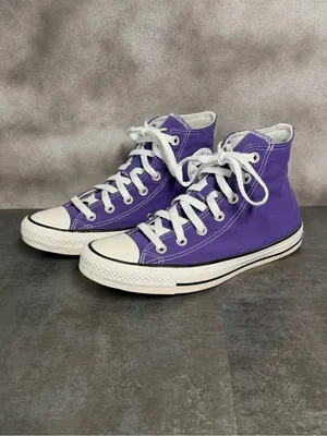 Converse All Star Hi Top Women's Purple Sneakers Size 8 thumbnail 2