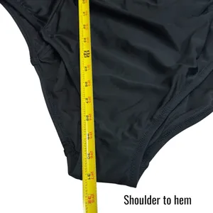 NEW J. Crew Black Ruched Square Neck One Piece‎ Swimsuit Resort Beach Size 22 thumbnail 12
