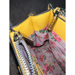 Betsey Johnson Satchel Crossbody Yellow Bag Shoulder Purse thumbnail 8