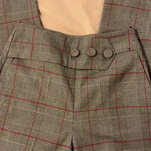 ZARA Grey Plaid wide leg culottes Size XS thumbnail 4