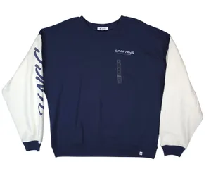 47 Brand UNCG Spartans Sweatshirt Womens XL Navy White Colorblock Pullover thumbnail 1