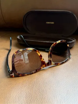 Authentic Tom Ford Leo TF336 55J Havana Black Rectangle Sunglasses Unisex thumbnail 3