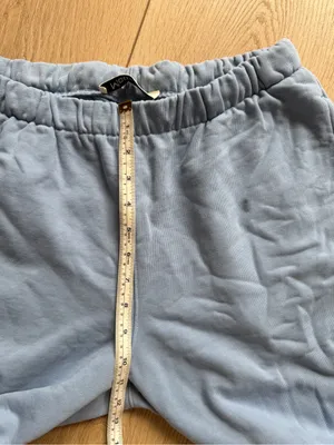 Madhappy Pastels French Terry Cotton Sweatpants Joggers High Rise Frost Blue L thumbnail 9