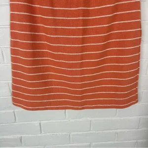 Vintage Style New York Orange Striped Knit Skirt Size M thumbnail 6