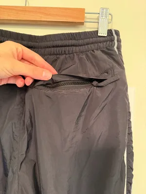 Urban Outfitters black high waisted wind pant joggers thumbnail 8