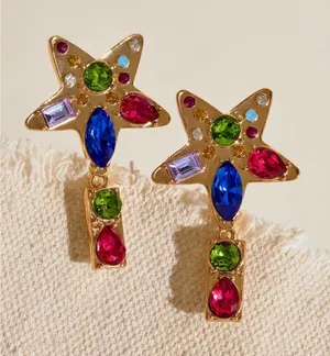 Free people Nancy Ann earrings NWT gold. thumbnail 1