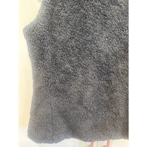Patagonia Los Gatos Fleece Vest Womens Large Gray Full Zip High Pile fall warm thumbnail 5