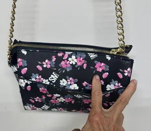 Steve Madden Black and Pink Floral Crossbody Bag thumbnail 3