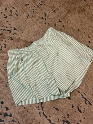 Princess Polly Green Striped Shorts thumbnail 2