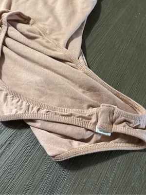 Lulu's Mauve Brown Ruffle Strap Bodysuit thumbnail 6