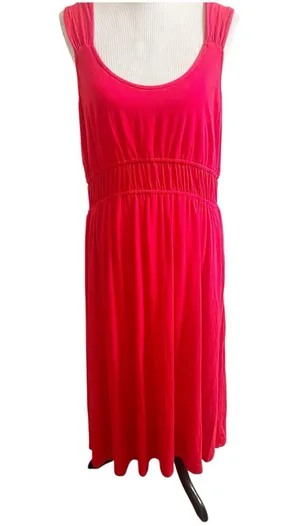 Cato Serenity Soul Maxi Dress In Racing Red Size XL Empire Waist Tomato Girl thumbnail 1