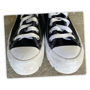 Converse Run Star Hike Platform High Top Sneakers Womens 9 Black White thumbnail 5