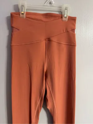 Lululemon Yoga High Rise Leggings in Peach Orange Size 2 thumbnail 5