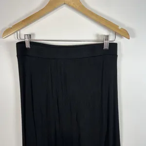 American Eagle Outfitters‎ Knit Black Maxi Skirt Women Small Lined Raw Edge thumbnail 3