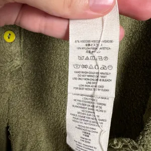 Free People Green Emmas Tie Henley Sweater Top Size XS thumbnail 7