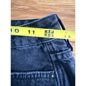 Free People We The Free Black Distressed Denim Mini Skirt Size 26 thumbnail 7