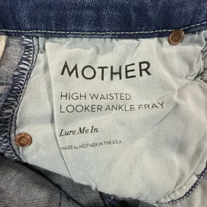 Mother Women's High Waisted Looker Ankle Fray Jeans 26 Lure Me In Skinny thumbnail 5