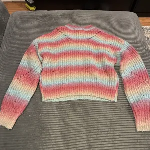 ASTR The Label Pink Long Sleeve Size Small Sweater Top Striped Soft Blue Yellow thumbnail 8