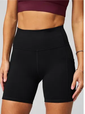 Fabletics On-The-Go PowerHold Ultra HW 6'' Short in Black NWT thumbnail 1