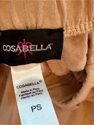 Cosabella Beige Long Sleeve Button Down Top and Pants Pajama Set Petite Small thumbnail 4