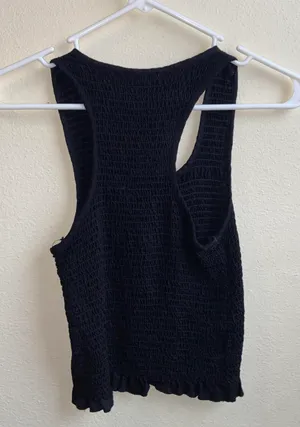 Crop Tank Top Black thumbnail 2