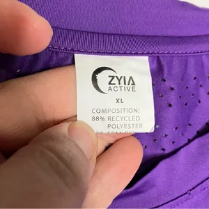 ZYIA active chill long sleeve shirt perforated stretchy material women’s size XL thumbnail 2