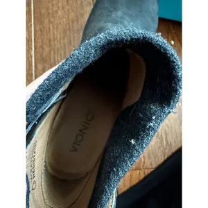 Vionic Ankle Boots Weather Resistant Black Suede Block Heel 8.5‎ Gorpcore thumbnail 7