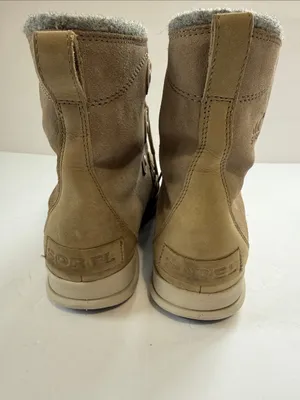 Sorel women’s Tan and Grey Lace-Up Winter Boot thumbnail 2