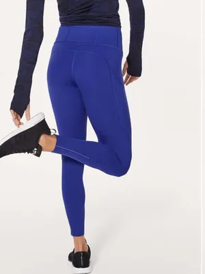 Lululemon Fast & Free Royal Blue Leggings thumbnail 4