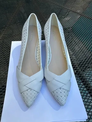 New Cole Haan white block heel dress sandals thumbnail 10