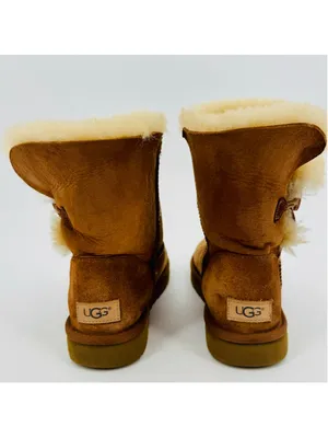 Women's UGG Bailey Button II Winter Boots, Sheepskin Tan thumbnail 5