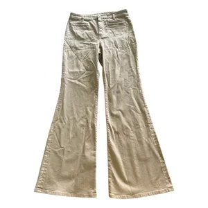 J.Crew Vintage Flare Pant Womens 28 Beige Buckthorn Washed Twill Trousers thumbnail 2