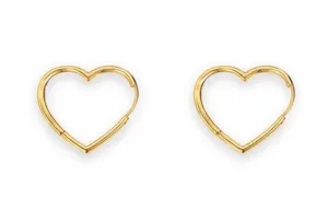 Love heart stud earrings for women thumbnail 1