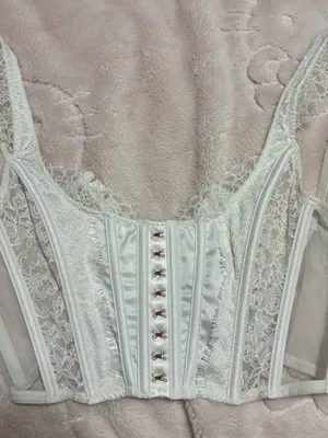 Victoria's Secret Lace Satin Corset Top thumbnail 3