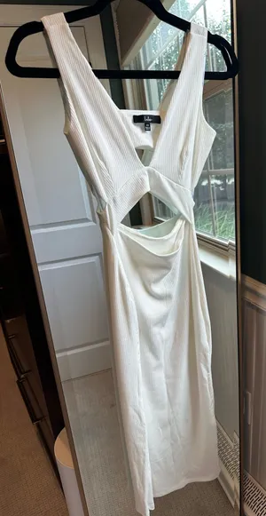 Lulus Cut-Out Dress Midi thumbnail 1